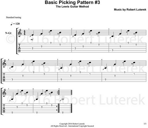 Fingerpicking pattern 3